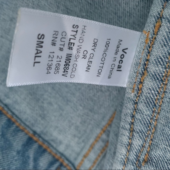 New Jean vest with rhinestones - Picture 9 of 9